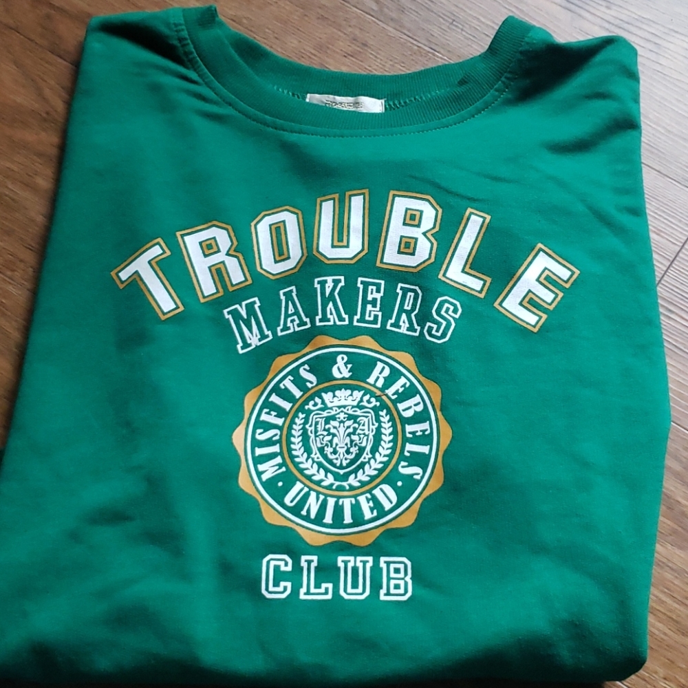 Cropped trouble maker sweater